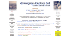 Desktop Screenshot of birminghamelectrics.com